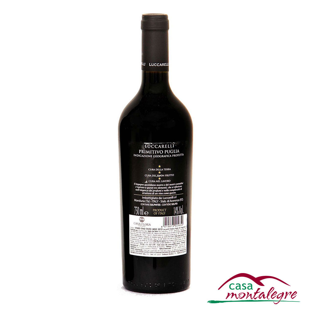 Vinho Luccarelli Primitivo Puglia Empório e Adega